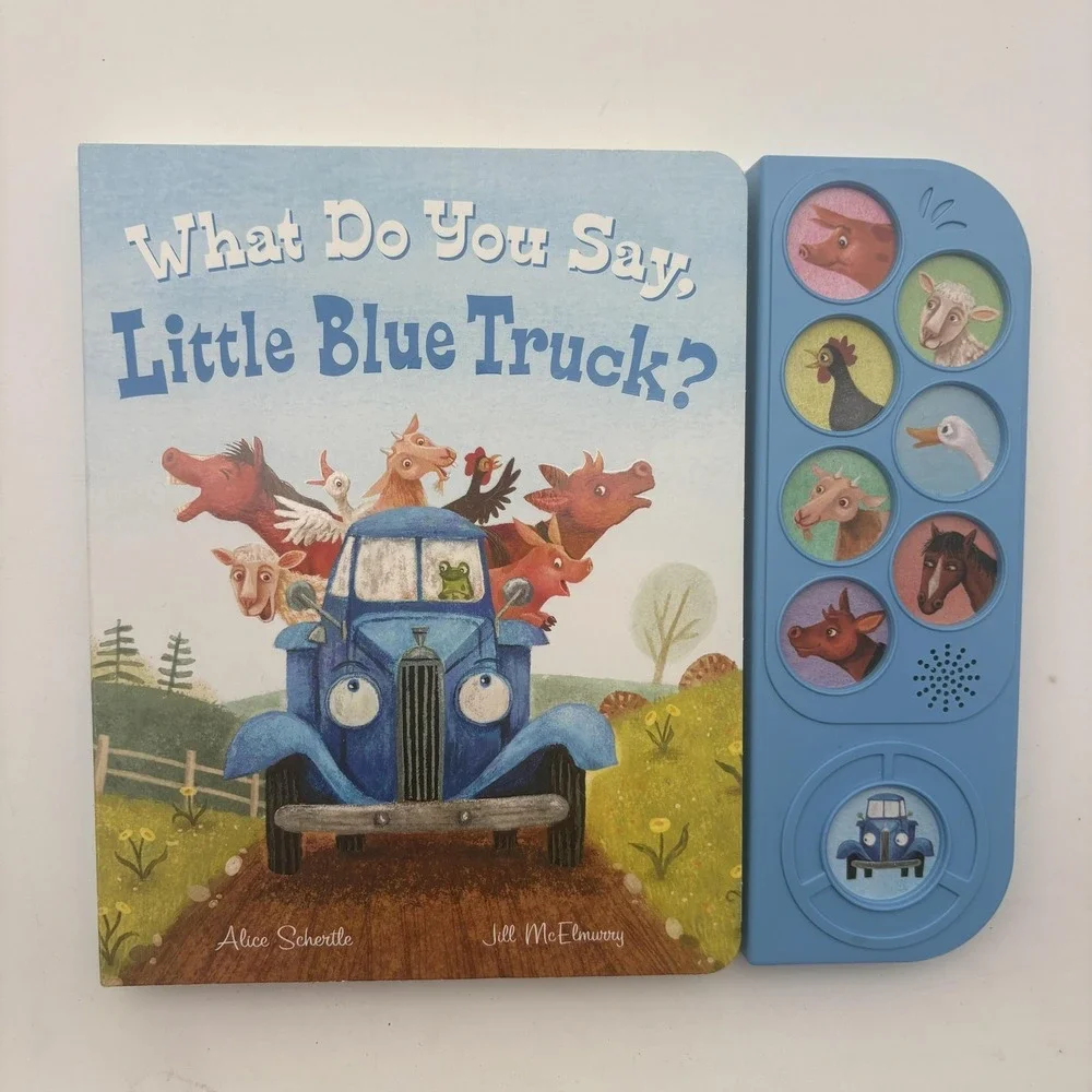 What Do You Say Little Blue‎ Truck? Schertle McElmurry Blue Board Kids Animals